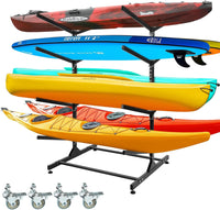 Heavy-Duty Kayak Storage Rack, Adjustable Kayak Rack for Indoor & Outdoor Use - $125
