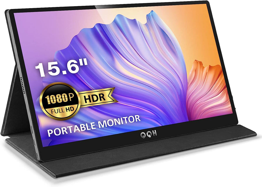 QQH Portable Monitor, 15.6", FHD 1080P USB C Computer  - $60