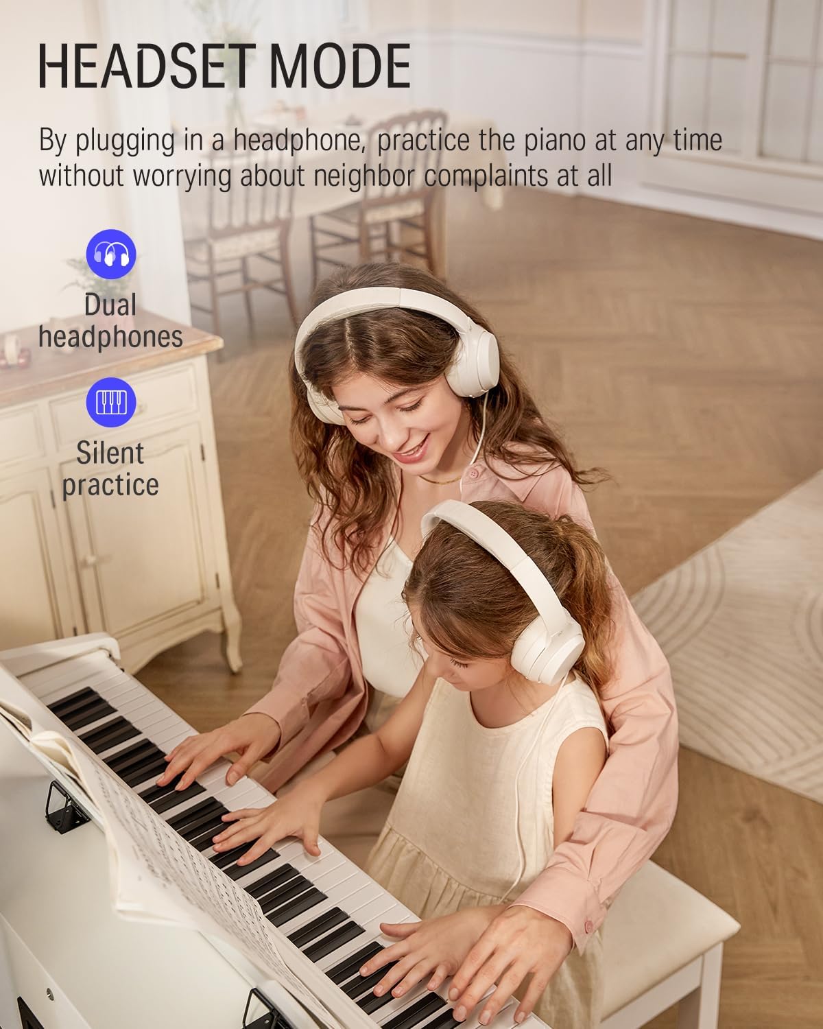 Donner DDP-100 88-Key Weighted Action Digital Piano, Beginner keyboard piano Bundle - $325