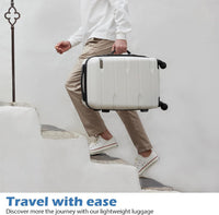 Coolife Luggage Expandable(only 28") Suitcase PC+ABS Spinner Built-In TSA lock - $70