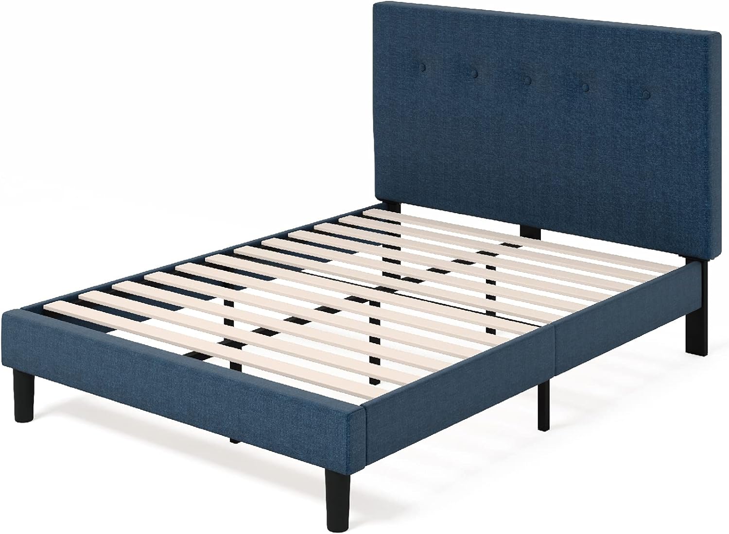 ZINUS Omkaram Upholstered Platform Bed Frame / Mattress Foundation, King - $130