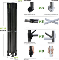 ABCCANOPY Heavy Duty Ez Pop up Canopy Tent with Sidewalls 10x20,White - $275