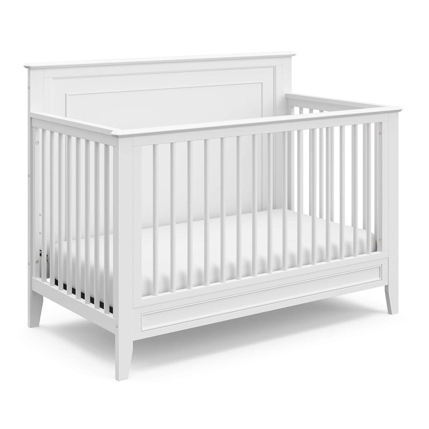 Storkcraft Solstice 5-In-1 Convertible Crib (White) - $165