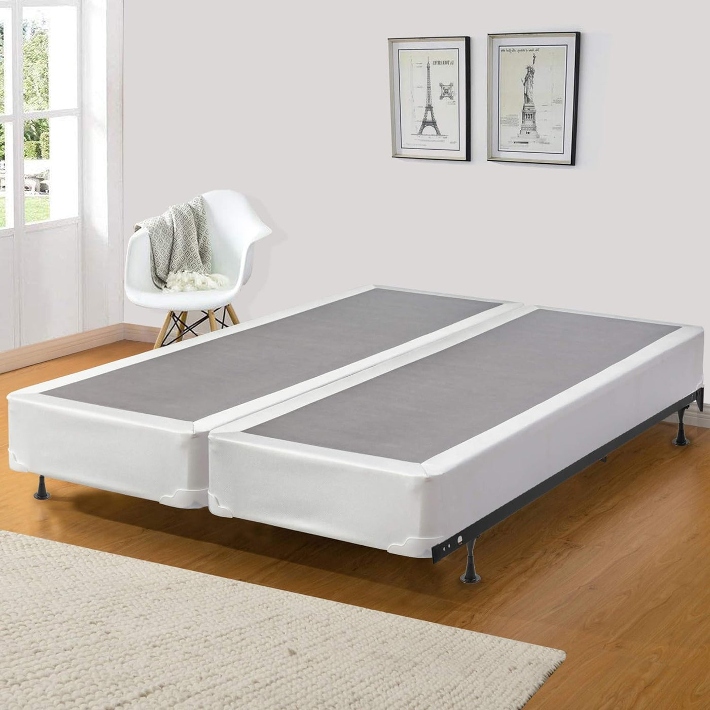 8-inch Fully Assembled Split Box Spring/Foundation for Mattress, Full Size - $125