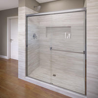 Basco Classic Sliding Shower Door, Fits 40-44 inch opening, Clear Glass - $230