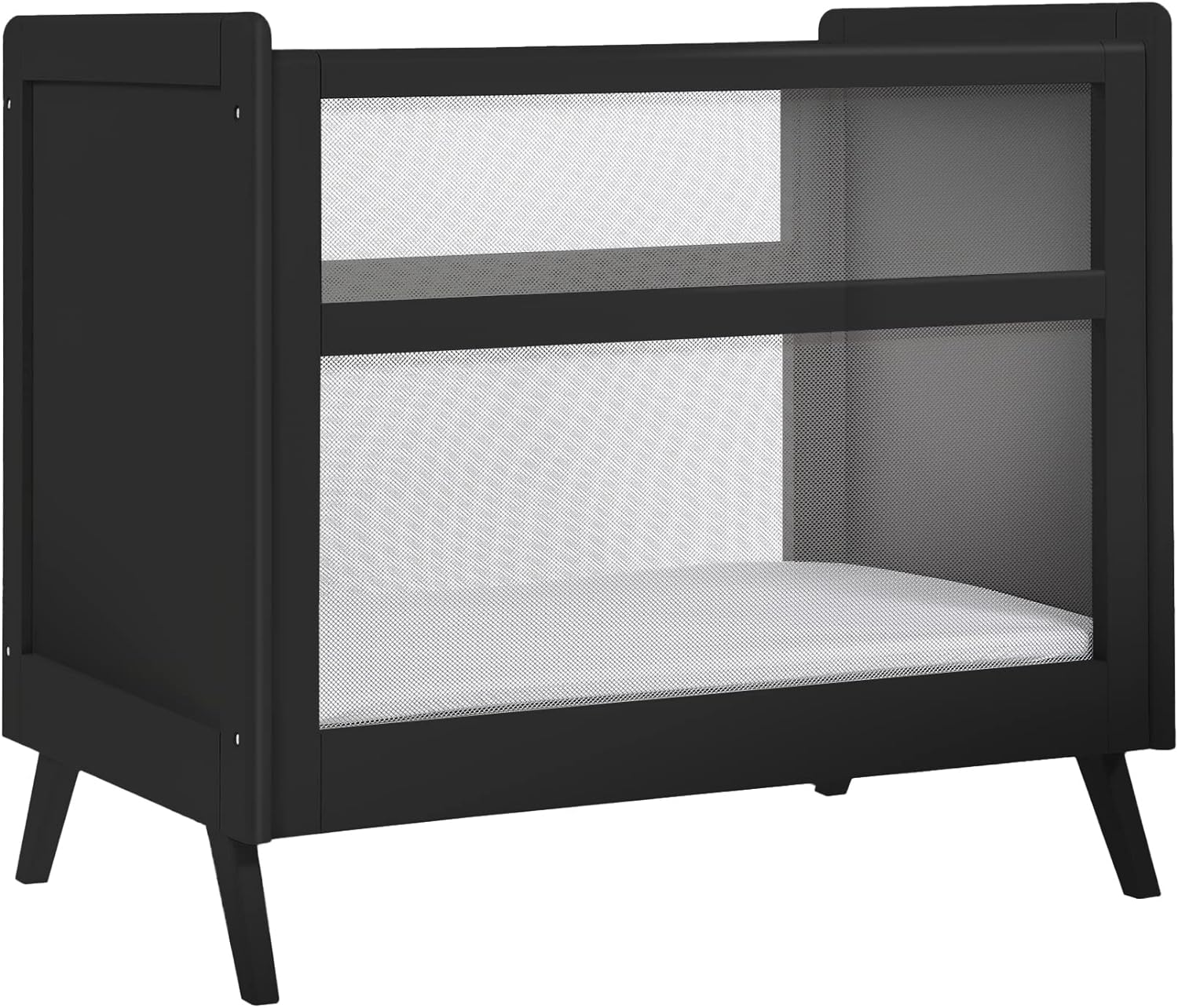 BreathableBaby Breathable Mesh 2-in-1 Mini Crib, Black - $180
