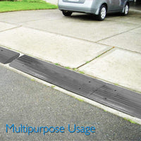 Pyle Car Vehicle Curbside Driveway Ramp - 4ft Heavy Duty Rubber, 2 Pieces Set - $105
