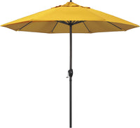 California Umbrella 9' Rd Sunbrella Aluminum Patio Umbrella, Crank Lift, Auto Tilt - $115