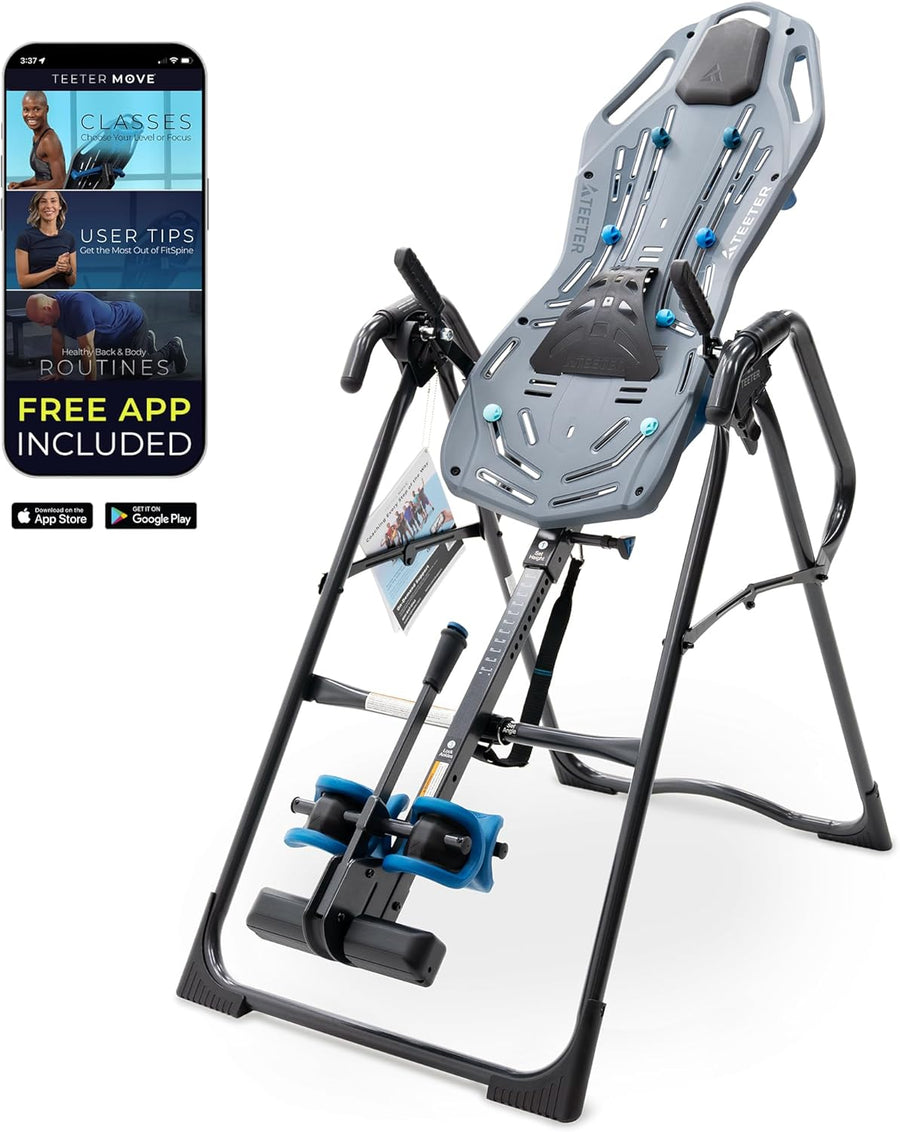 Teeter FitSpine X3 Inversion Table, Deluxe Easy-to-Reach Ankle Lock - $240