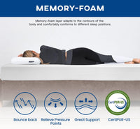 10 inch Gel Memory Foam Mattress for Cool Sleep & Pressure Relief - $90