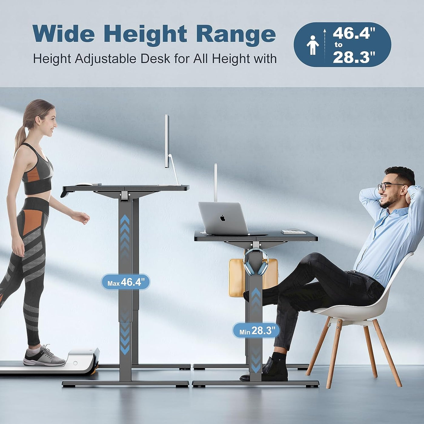 Electric Standing Desk-Height Adjustable Table, Ergonomic Computer Workstation - $90