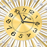 NEOTEND Large Gold Wall Clock for Living Room Decor - 24 Inch - $45