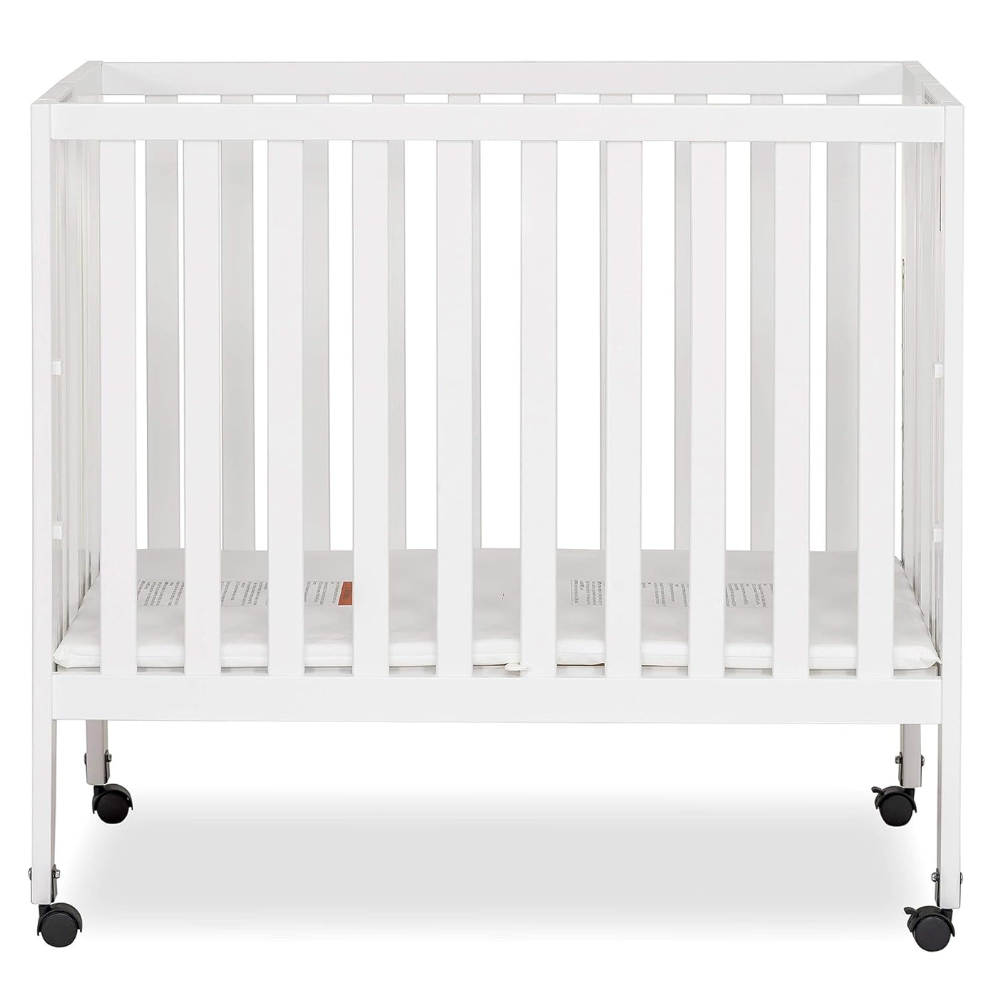 Jett Non-Full Size Folding Convertible Crib, Lightweight Portable Crib - $85