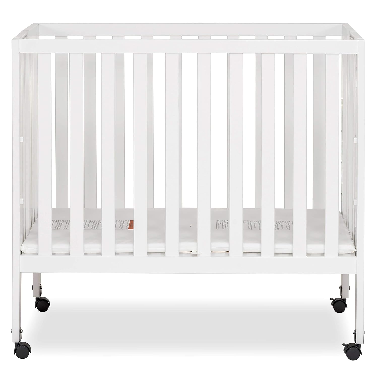 Jett Non-Full Size Folding Convertible Crib, Lightweight Portable Crib - $85