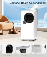 Portable Air Conditioner, 16,000 BTU with Dual Hose Dehumidifier &amp; Cooling Fan - $190