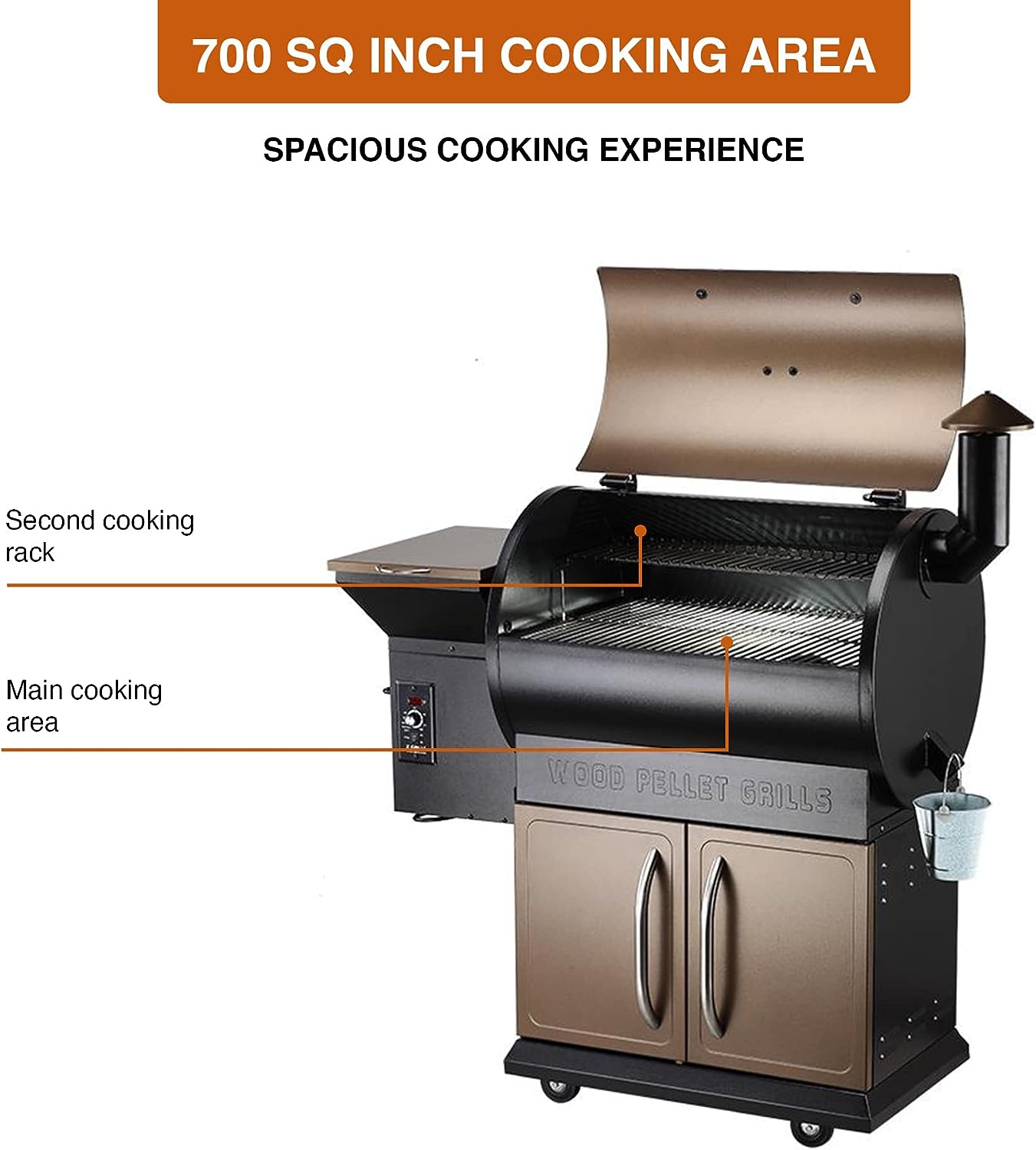 Z Grills ZPG-700D 2022 Upgrade Wood Pellet Grill & Smoker (2 Boxes) - $360