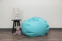 Children's Factory Go2 Bean Bag, Aqua, CF610-248, 35" Kids Reading Chair - $90