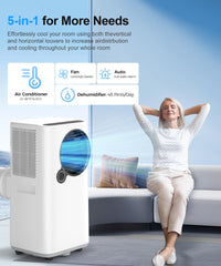 Portable Air Conditioner, 16,000 BTU with Dual Hose Dehumidifier &amp; Cooling Fan - $190