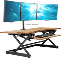 Rocelco 46" Large Height Adjustable Standing Desk Converter - $140