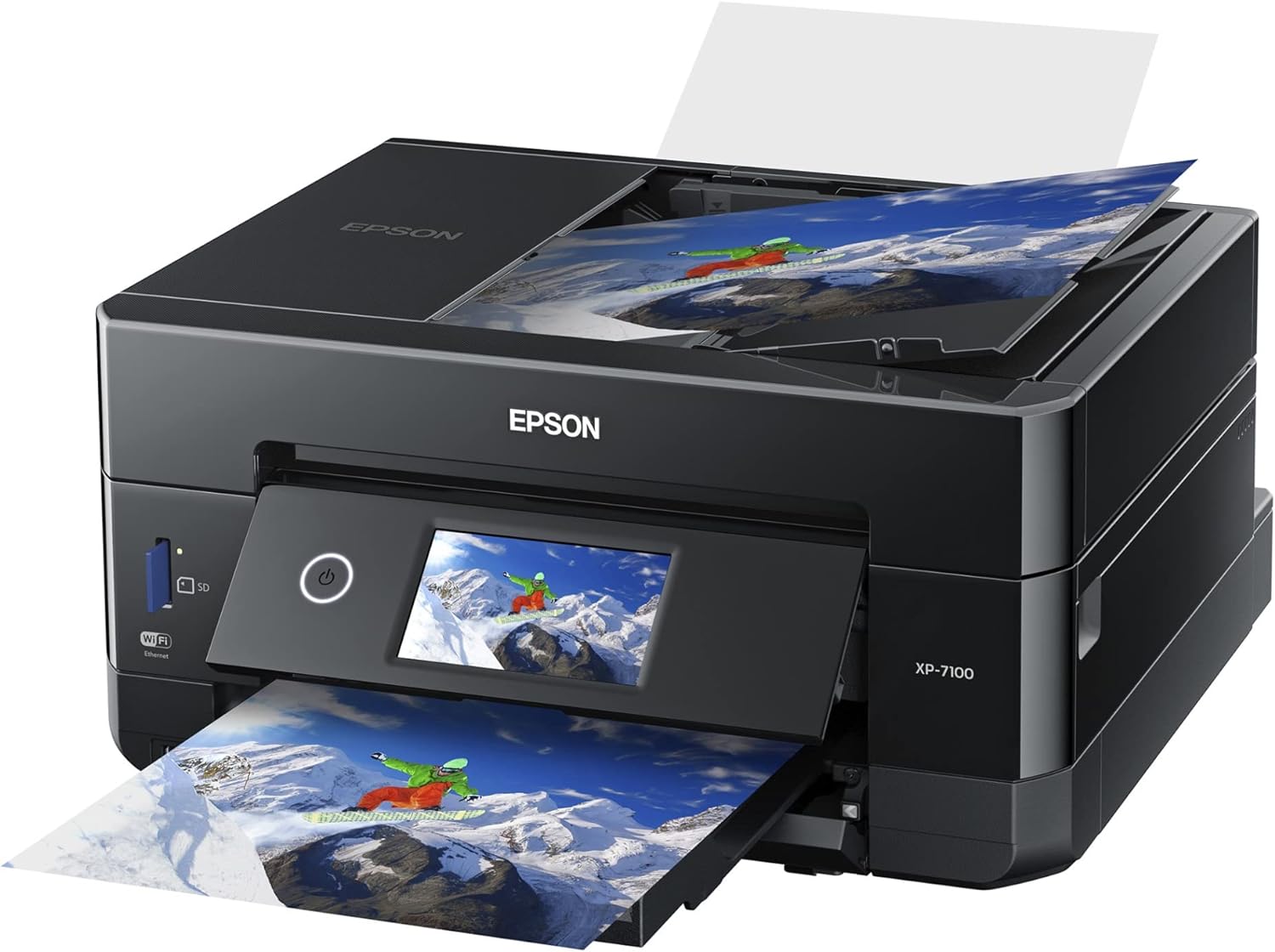 Epson Expression Premium XP-7100 Color Photo Printer, Scanner and Copier, Black - $145