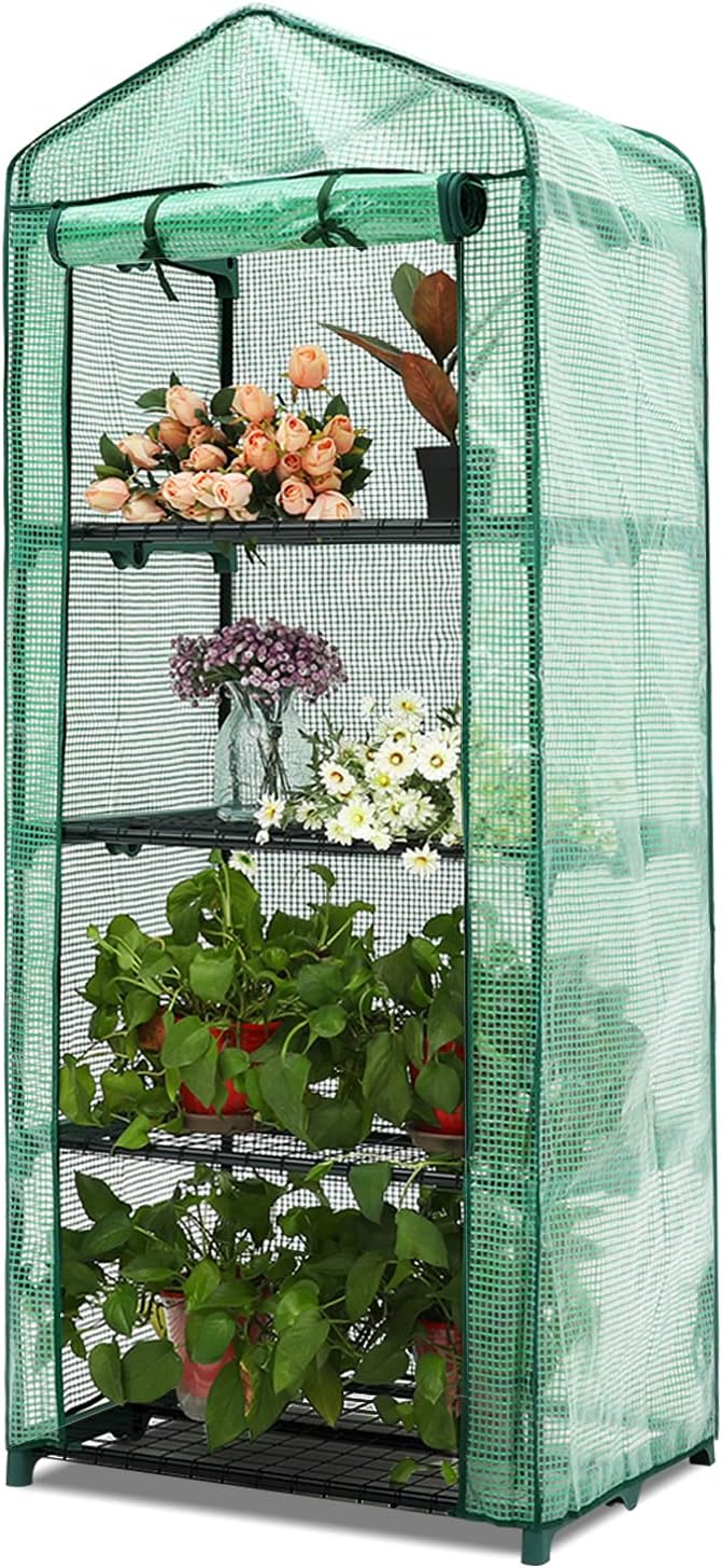ABCCANOPY Mini Greenhouse, 4 Tiers Portable Gardening Greenhouse - $40