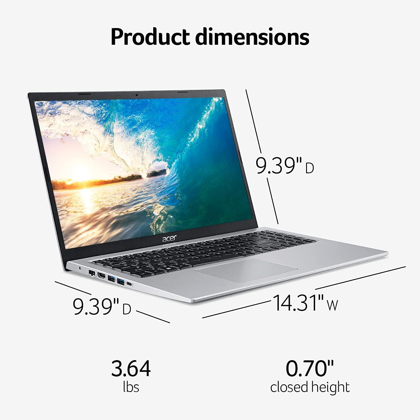 Acer Aspire 15.6'' Laptop (Latest Model)Full HD IPS Display, Intel Core Laptop - $300