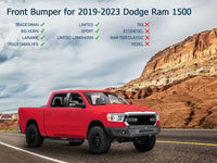 Hooke Road 19-24 Ram 1500 Full-Width Front Bumper for for Dodge Ram 1500 2019-2024 - $300