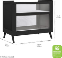 BreathableBaby Breathable Mesh 2-in-1 Mini Crib, Black - $170