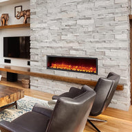 Dynasty Harmony 55 Inch Electric Fireplace - Modern, Linear Design - $900