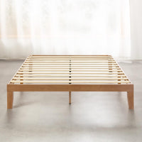 Mellow Naturalista Classic - 12in. Solid Wood Platform Bed w/ Wooden Slats, Full - $80