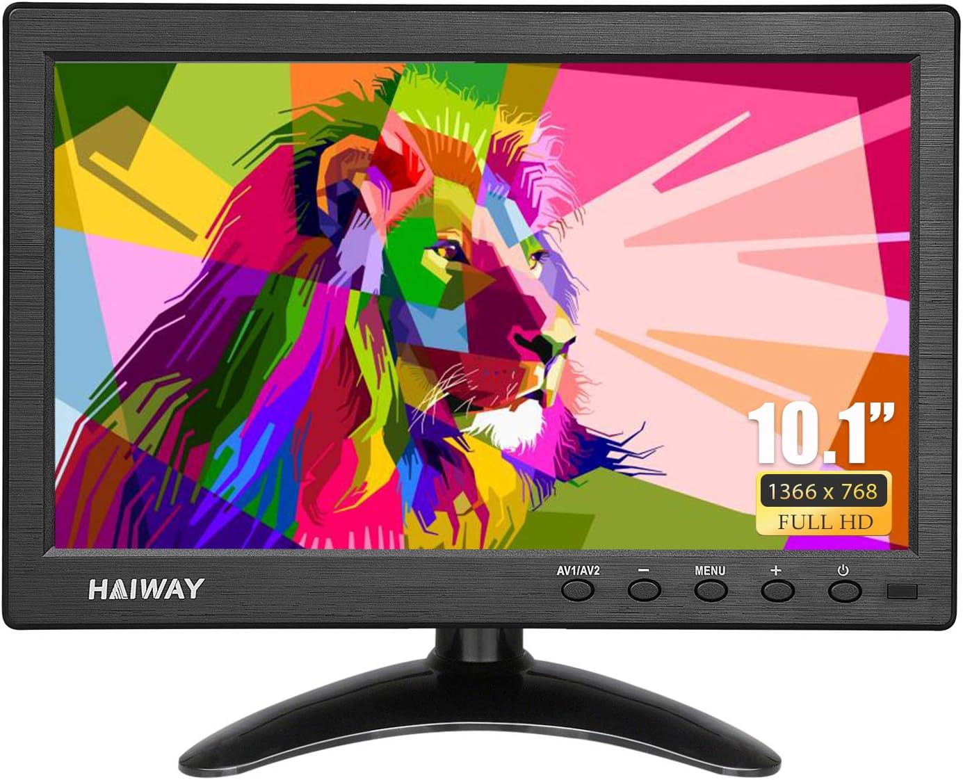Haiway 10.1 inch Security Monitor, 1366x768 Resolution Small HDMI Monitor - $75