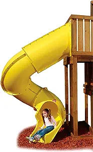 Swing-N-Slide 7 ft.Turbo Tube Slide, Yellow - $375