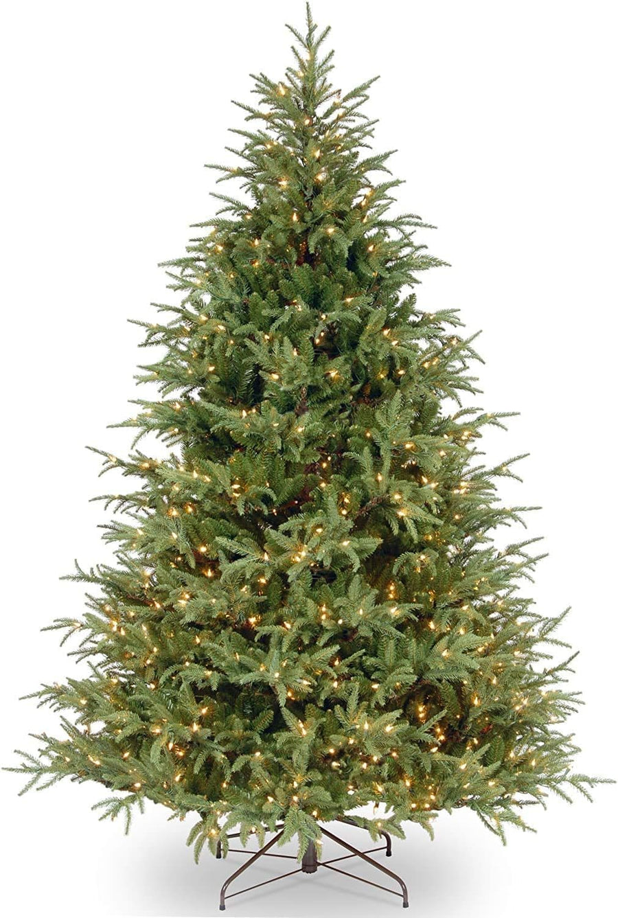 National Tree Company Pre-Lit 'Feel Real' Artificial Full Christmas Tree, 7.5 Feet - $235