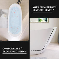 59" High-back Acrylic Freestanding Bathtub, cUPC Certified - $600