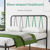 Novilla Full Size Bed Frame, 14 Inch Metal Platform Bed Frame, Black - $75
