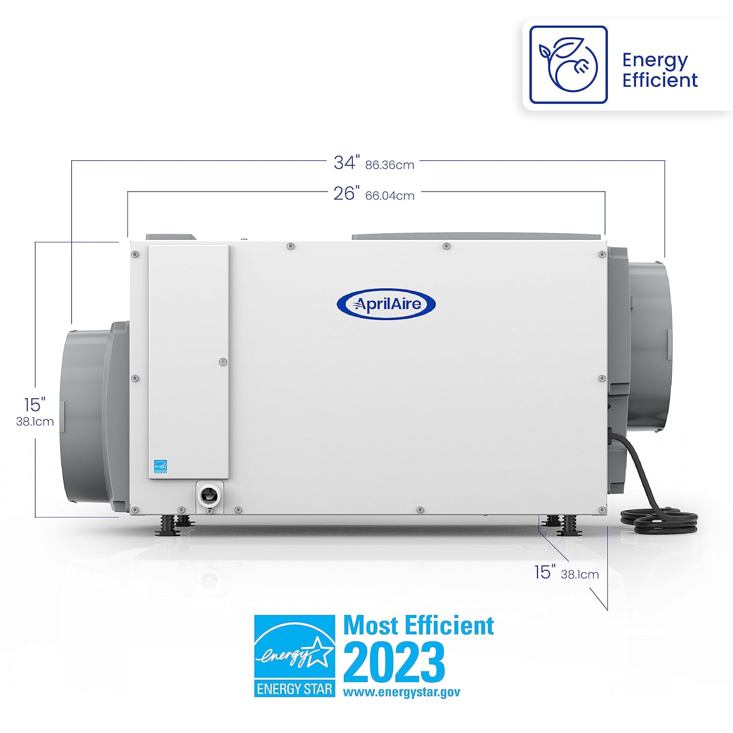 AprilAire E080 Pro 80-Pint Whole-House Dehumidifier + Model 76 Wall Mount - $1035