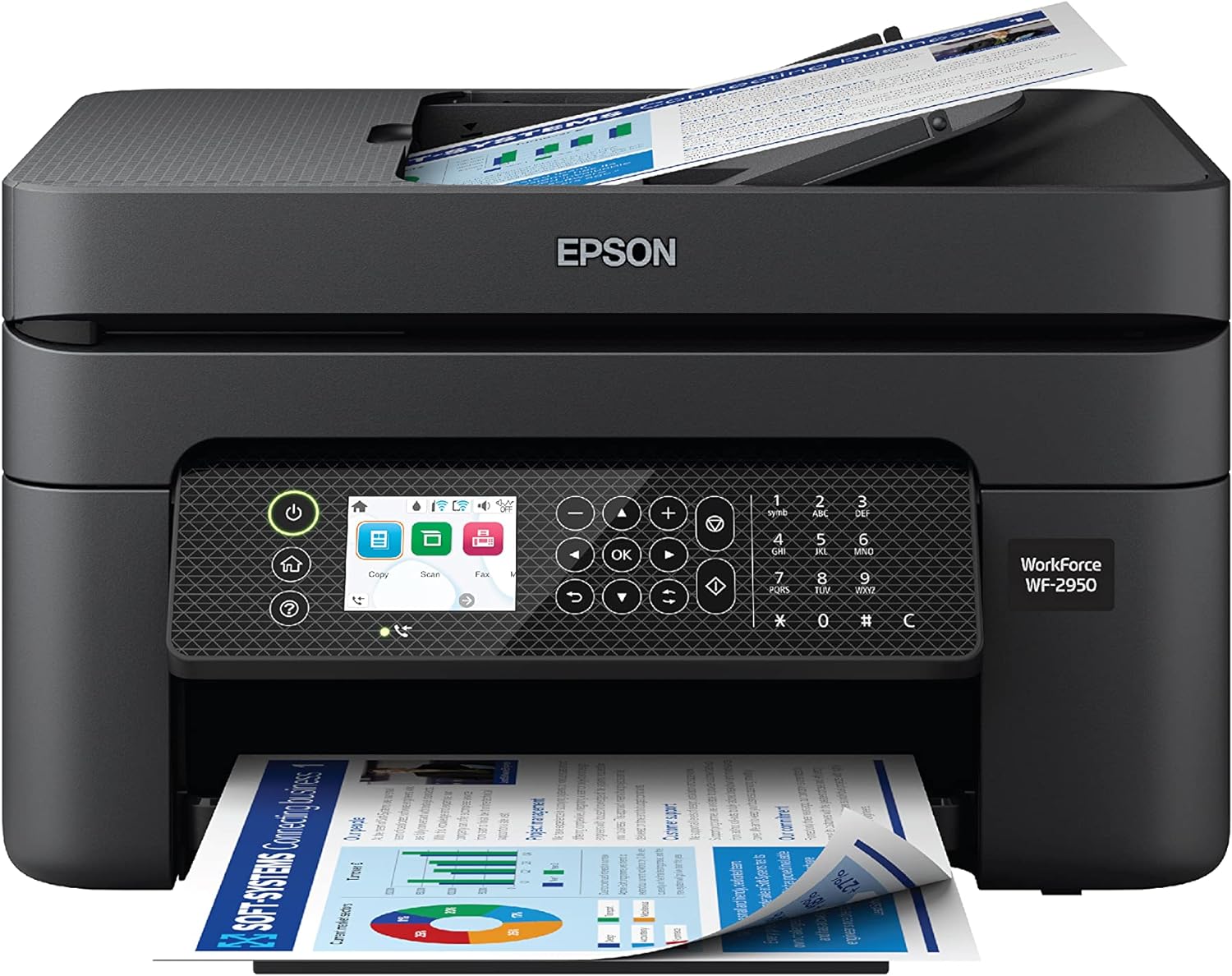 Epson Workforce WF-2950 All-in-One Wireless Color Inkjet Printer - 120