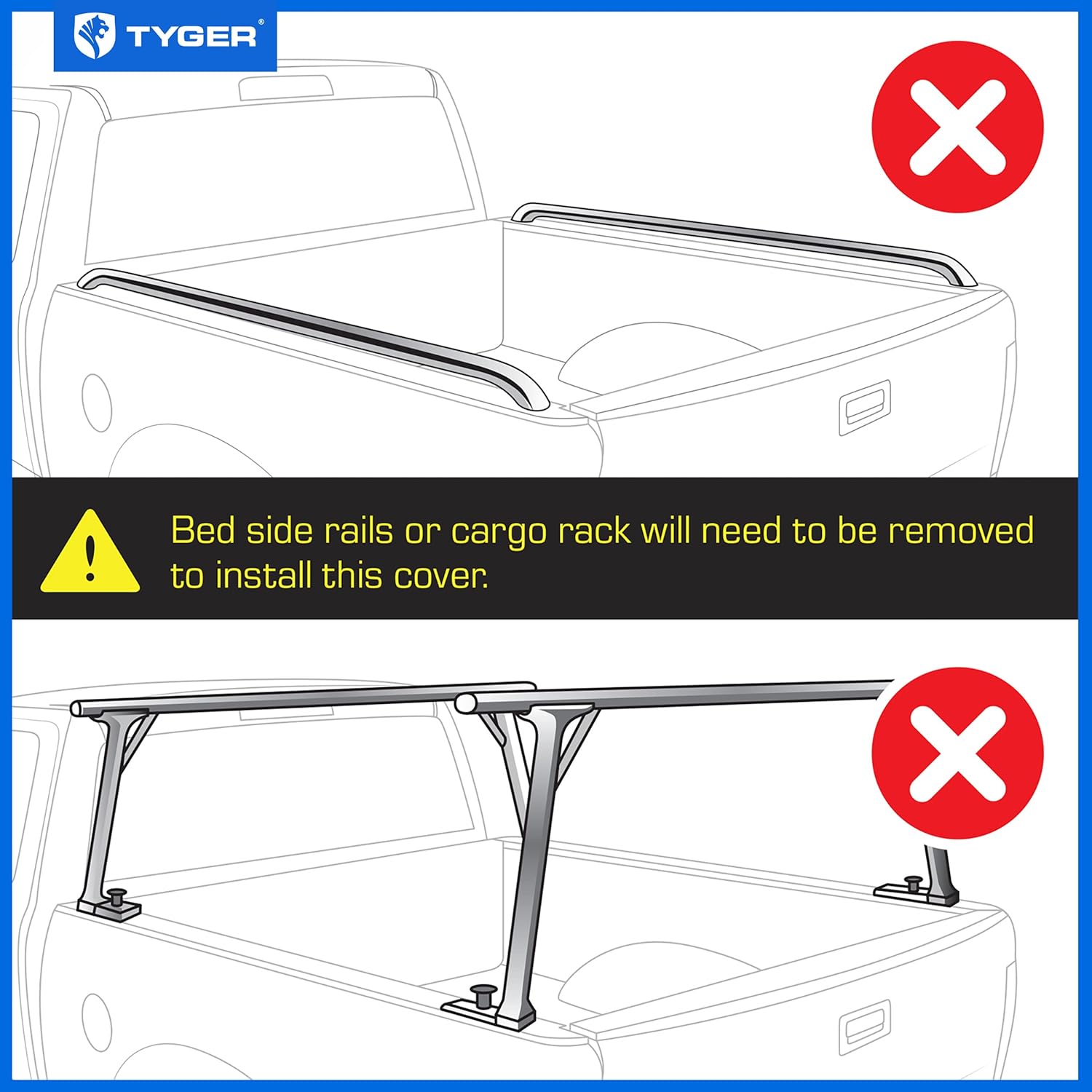 Tyger Auto T1 Soft Roll-up Truck Bed Tonneau Cover 5'10" (70") Bed - $120