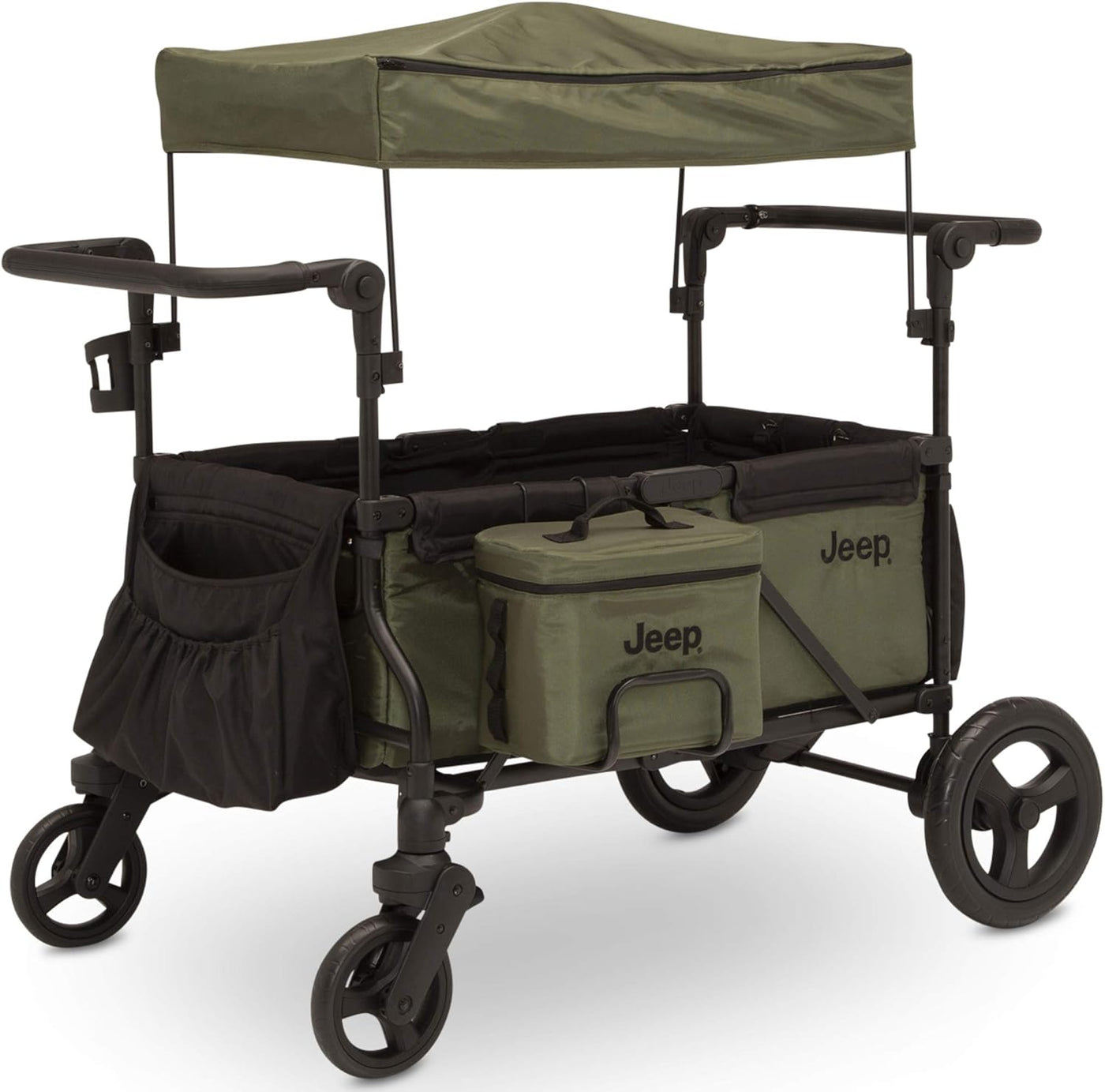 Jeep Deluxe Wrangler Stroller Wagon with Cooler Bag and Parent Organizer - $215