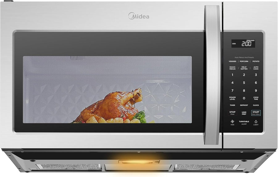 Midea MOR17BSA-SS 1.7 Cu.ft. Over The Range Microwave Oven with Smart Touch Panel - $150