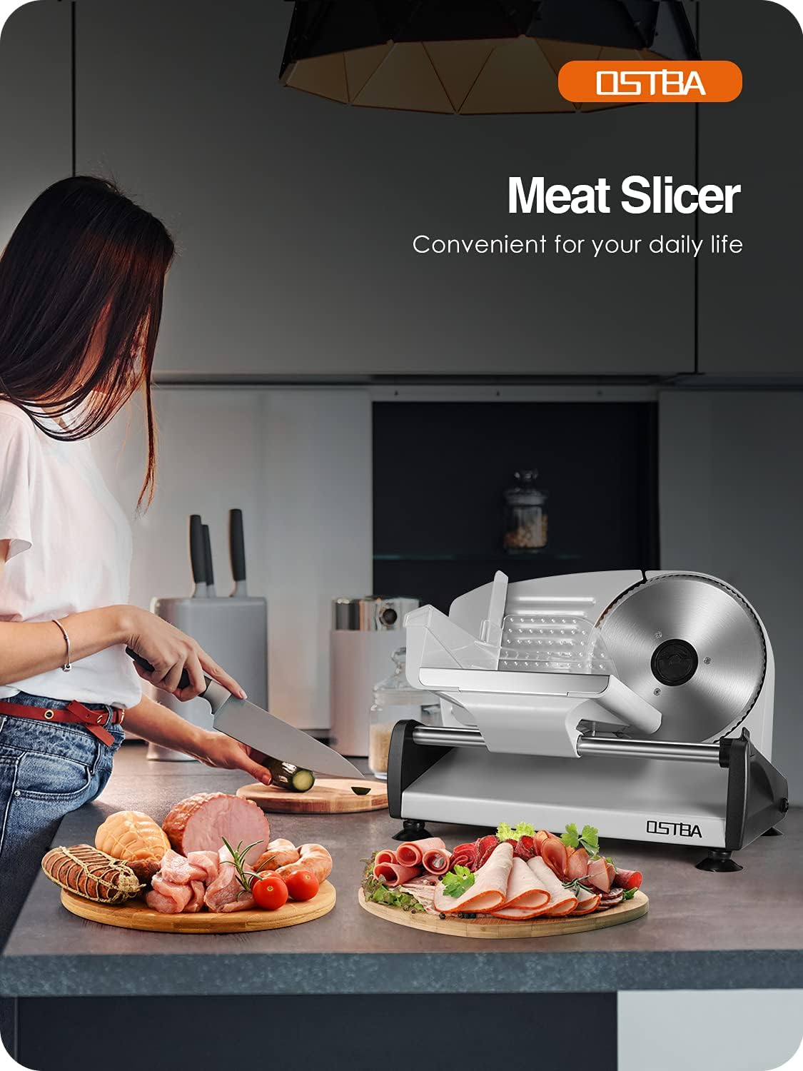 801 Electric meat Slicer 200W Household Fruit and Mutton Slicer