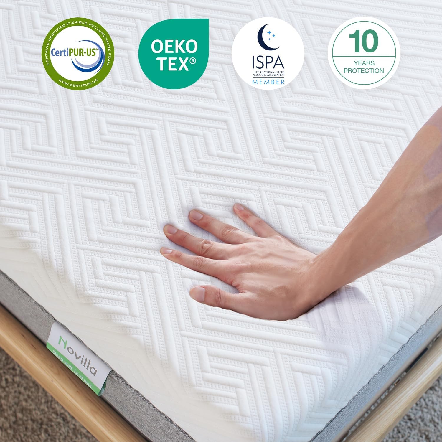 Novilla Full Mattress, 12 Inch Gel Memory Foam Full Size Mattress - $160