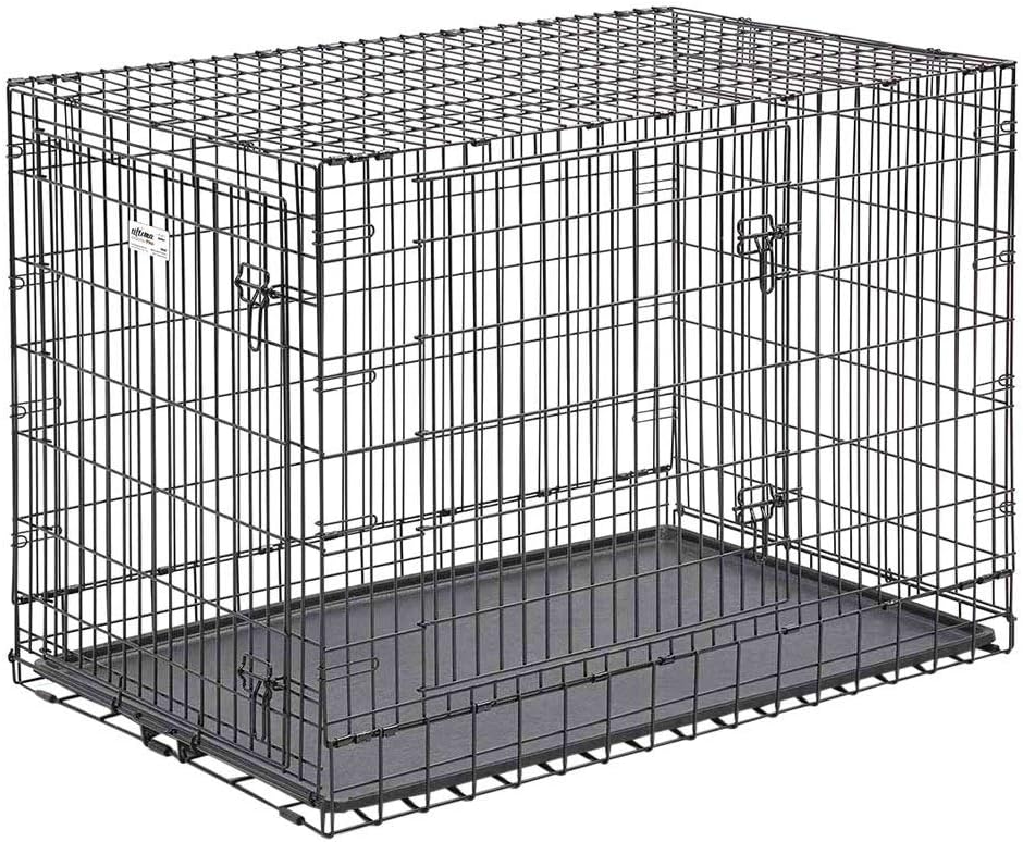 MidWest Homes for Pets Ultima Pro Series 48" Dog Crate | Extra-Strong Double Door - $75