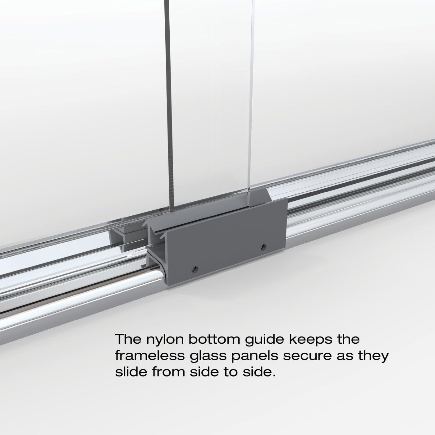 Basco Classic Sliding Shower Door, Fits 40-44 inch opening, Clear Glass - $230