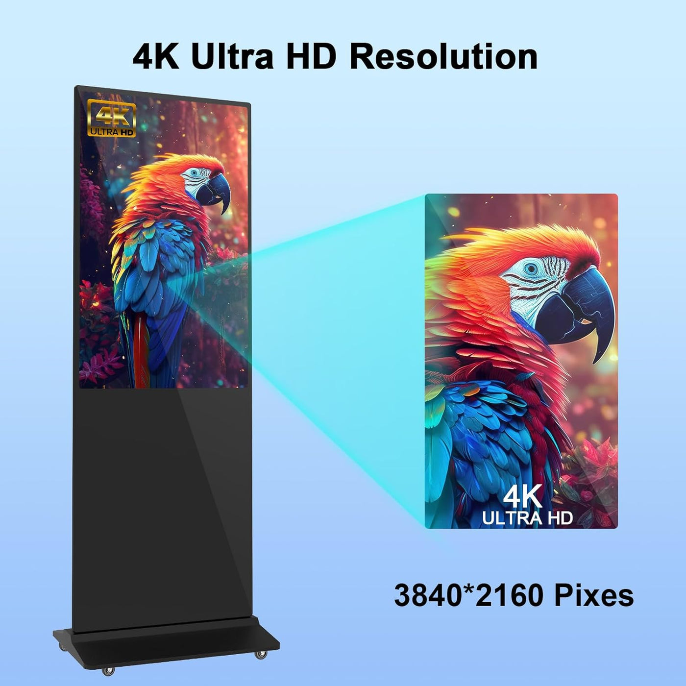 49" Indoor Digital Signage, 4K LCD Touch Screen Digital Signage Displays - $845