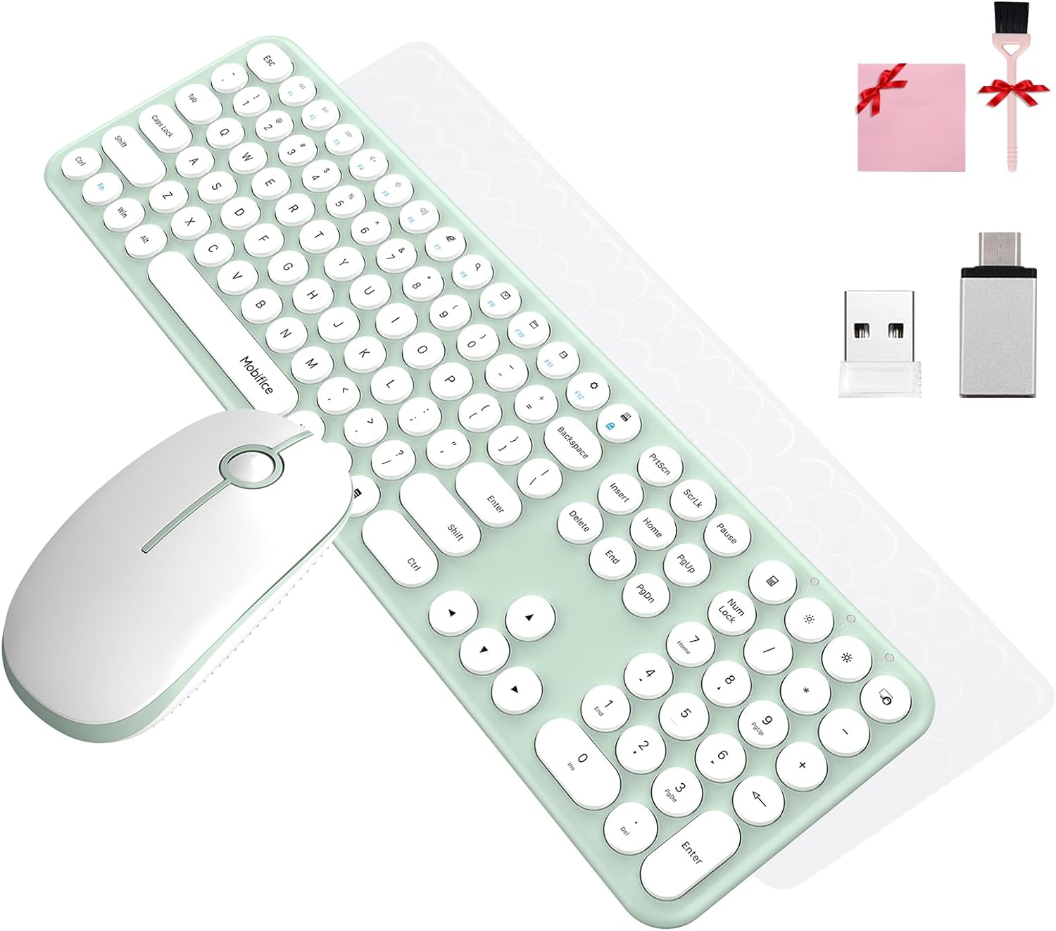 Mobifice Cute Keyboard and Mouse Wireless for PC - $40