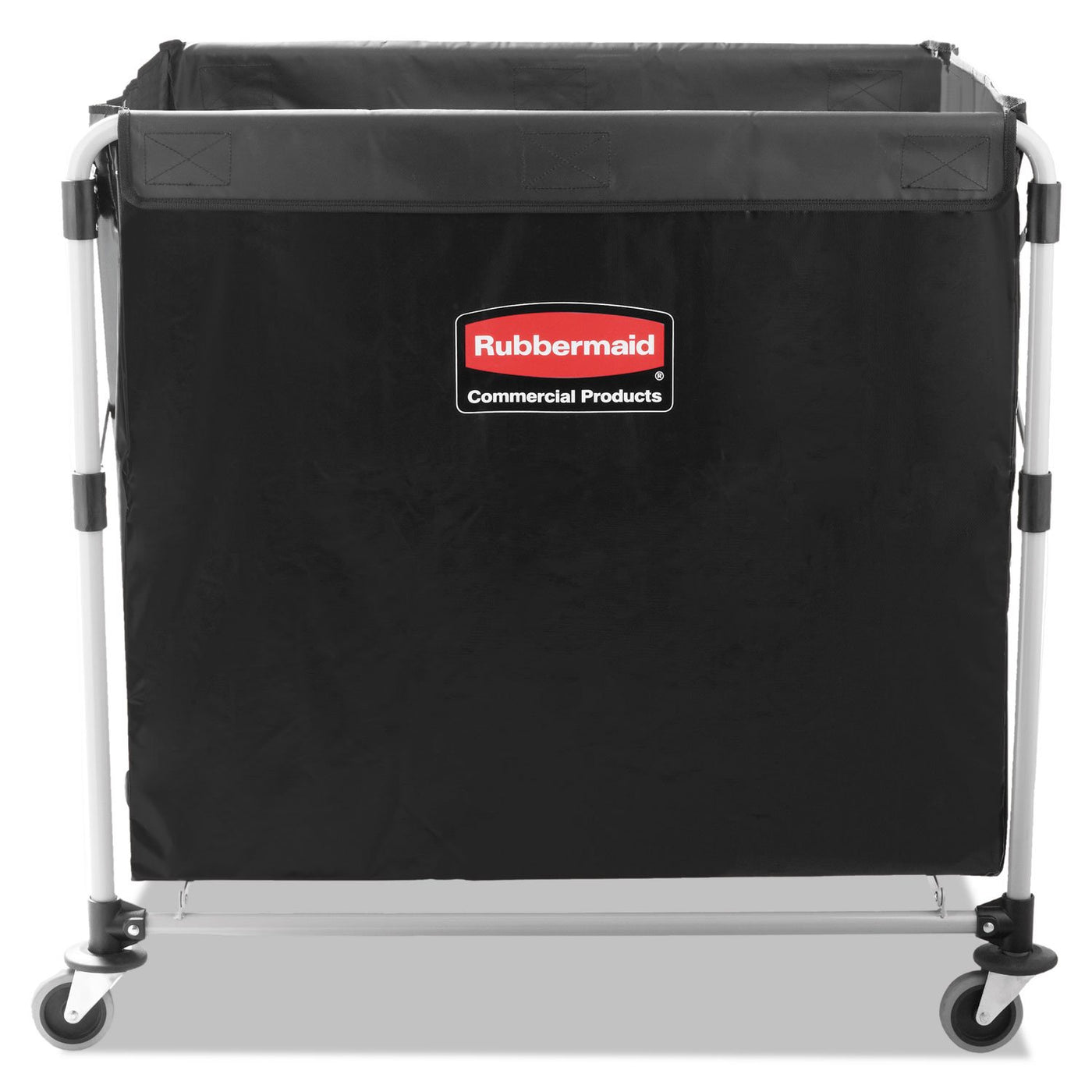 Rubbermaid Commercial Products, Collapsible X Cart, Black, Steel 8 Bushel Bin - $105