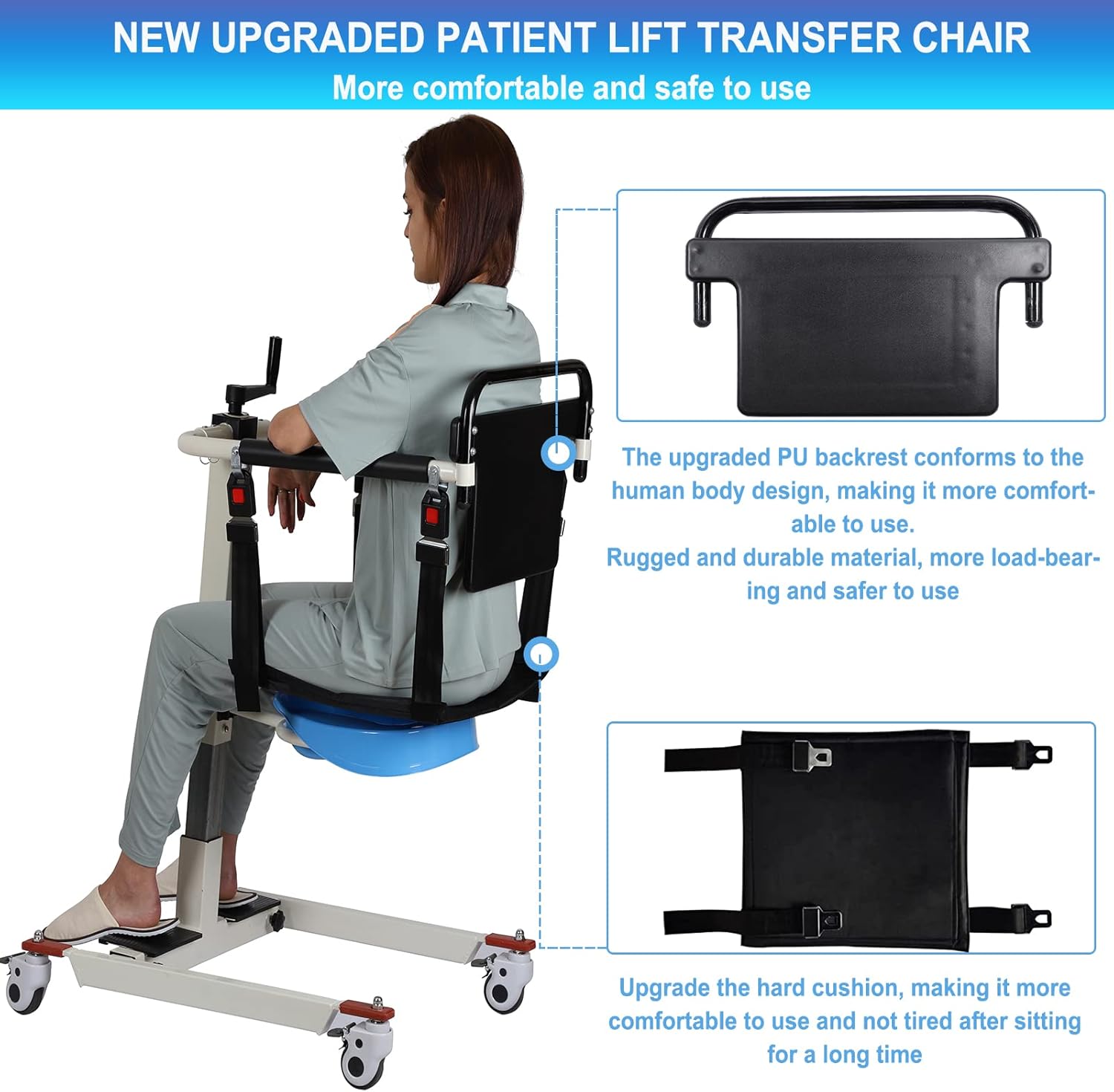 Patient Lift Transfer Chair Lift for Home Wheelchair (Without Bedpan) - $315