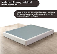 8-Inch Box Spring/Foundation for Mattress, Easy Assembly, Full XL, White - $95