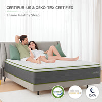 Novilla King Mattress, 12 Inch Gel Memory Foam Hybrid Mattress - $180